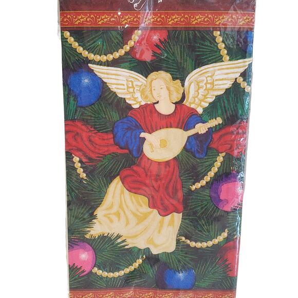 Vintage Christmas Angel Napkins Amscan Guest Towels Christmas Angels Made USA - Picture 9 of 9